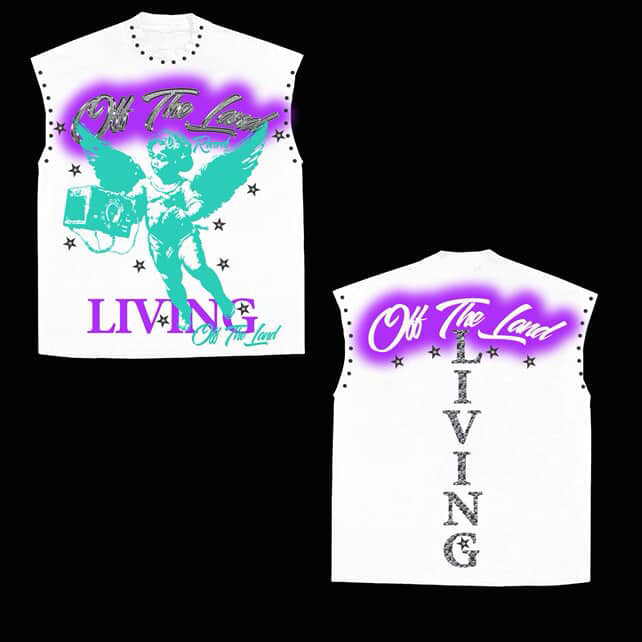 Living Off The Land Sleeveless Crop Tshirt