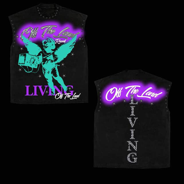 Living Off The Land Sleeveless Crop Tshirt
