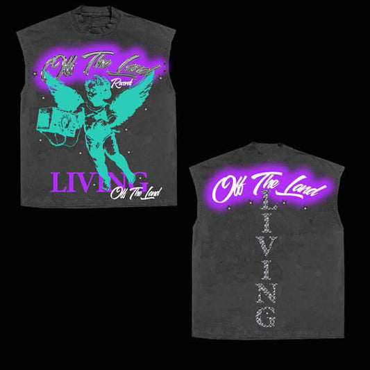 Living Off The Land Sleeveless Crop Tshirt