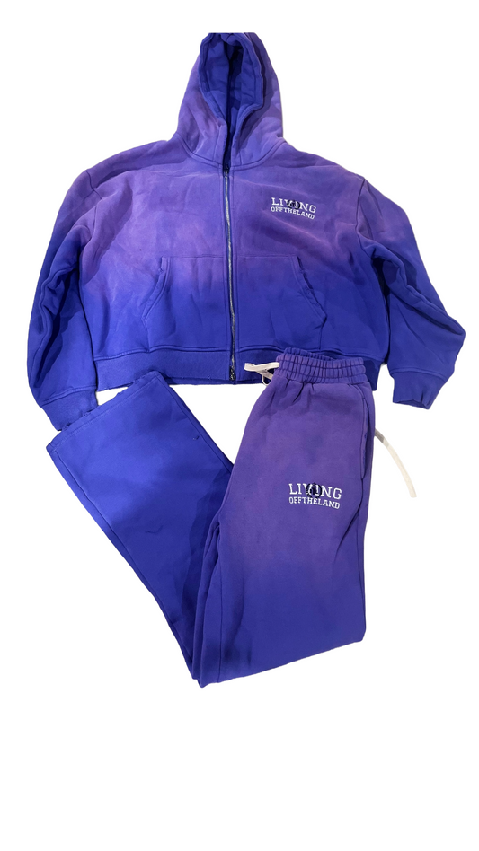 Living Off The Land Sweatsuit Relaxed Fit Navy Gold